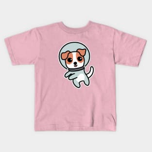 Cosmonaut Jack Russell Terrier Dog Lover Puppy Kids T-Shirt